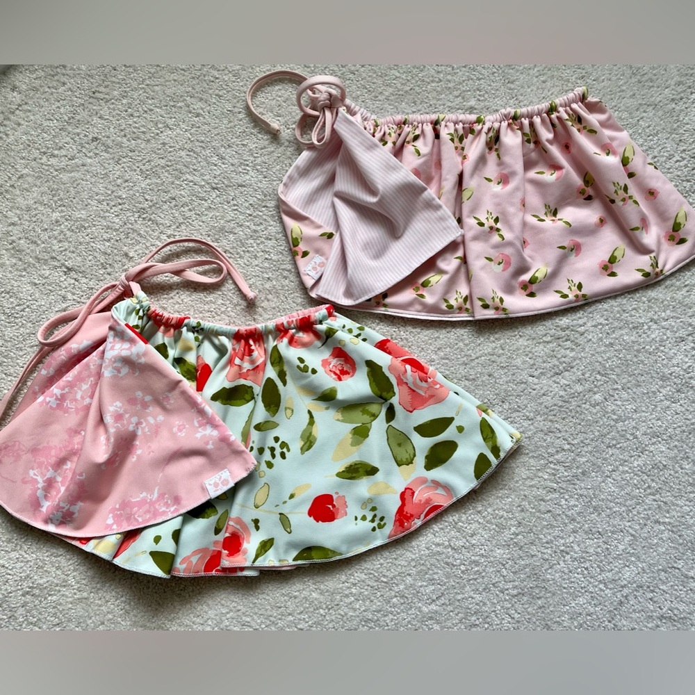 Set of Sweet Honey Reversible Dance skirts